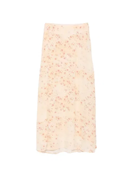 Fustă midi Ba&sh cu model floral cu imagine