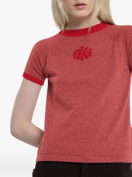 Koszulka Barrie z kaszmiru czerwona