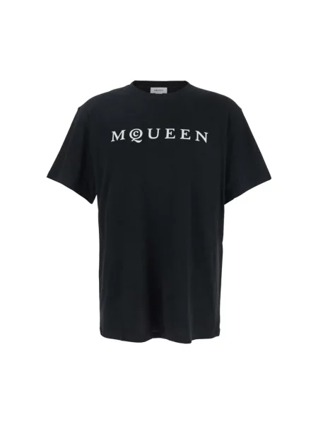 Koszulka Alexander Mcqueen z logo czarna