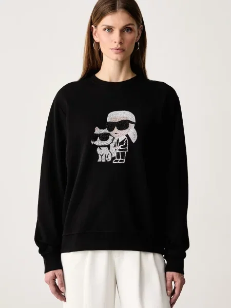 Karl Lagerfeld hanorac pentru femei din negru