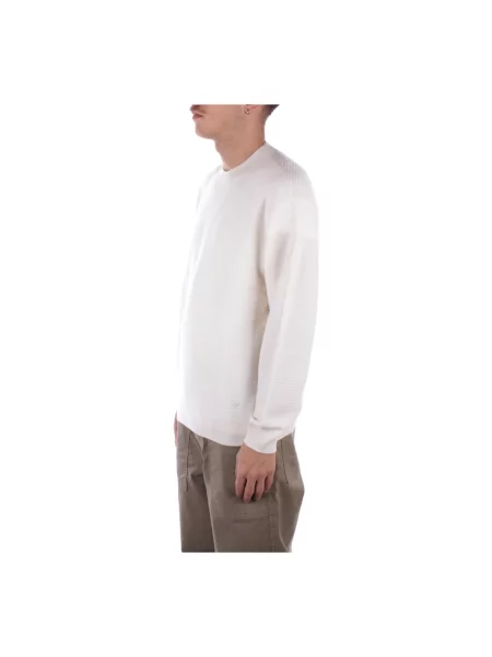 Sweter Emporio Armani wełniany biały