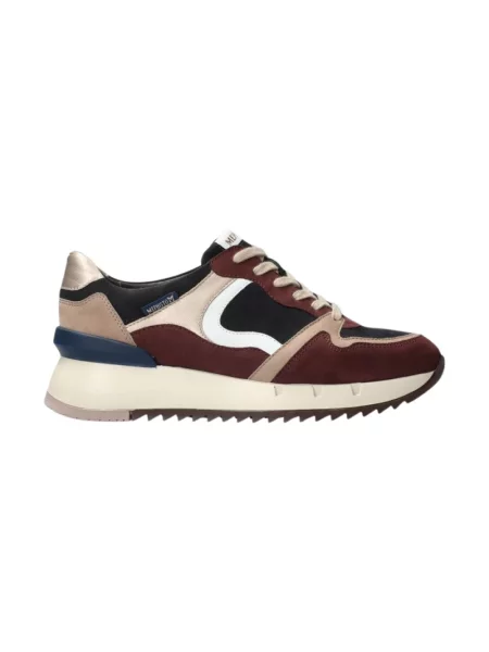 Sneakersy Mephisto sznurowane zamszowe czerwone