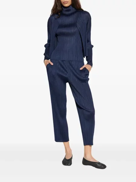 Cardigan Pleats Please Issey Miyake albastru