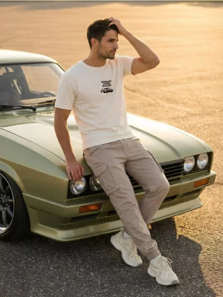 Sinsay Cargo jogger kalhoty béžová