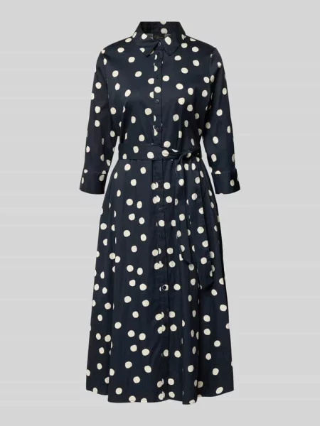 Sukienka koszulowa o kroju regular fit z mieszanki bawełny S.oliver Black Label