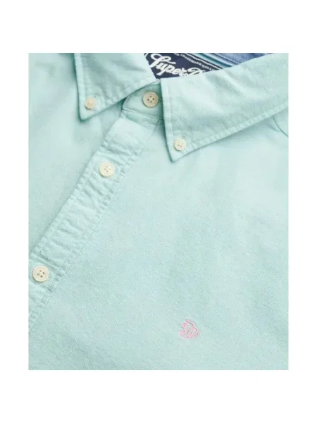 Koszula z długim rękawem Superdry Preppy Oxford zielona