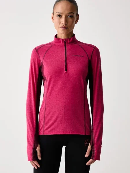 Tricou cu mânecă lungă La Sportiva din lyocell roz