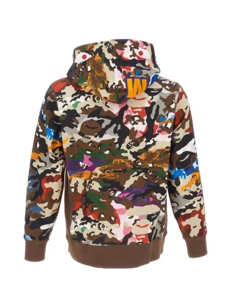 Hoodie A Bathing Ape® με σχέδιο παραλλαγής καφέ