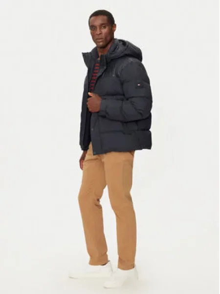 Tommy Hilfiger Vatovaná bunda Tmavomodrá
