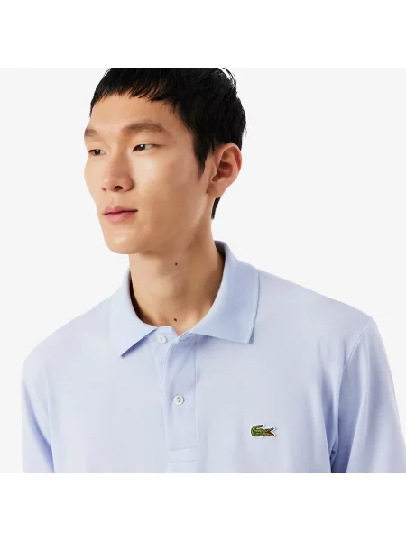 Классическое поло Lacoste голубое