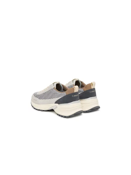 Sneakersy Calvin Klein Hike Runner Lace Up Techmix béžová
