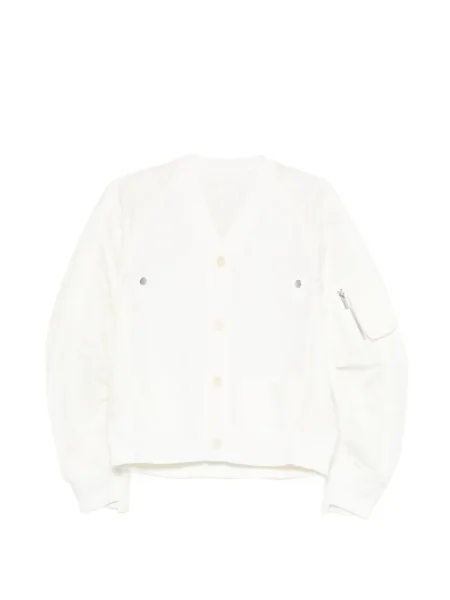 Cardigan Sacai alb