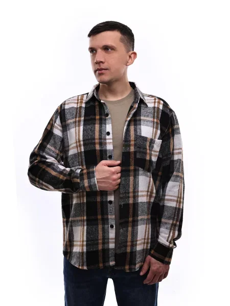 Сорочка LUMO віскоза/поліестер чорний