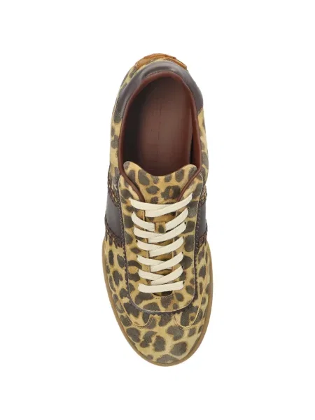 Sneakerși Etro cu imagine cu model leopard maro