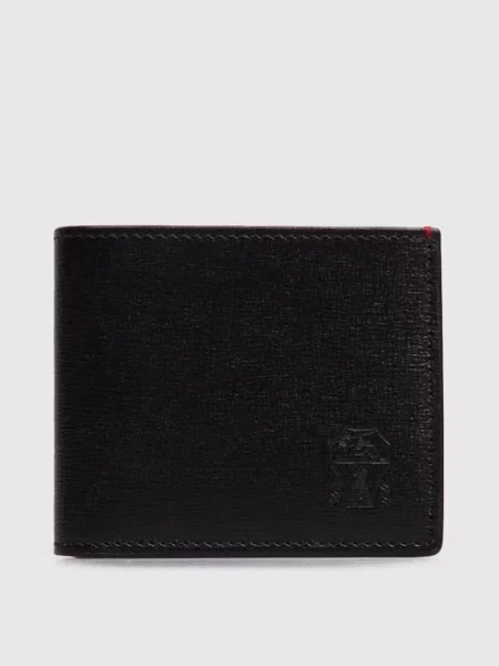 Кожаный кошелек Brunello Cucinelli черный
