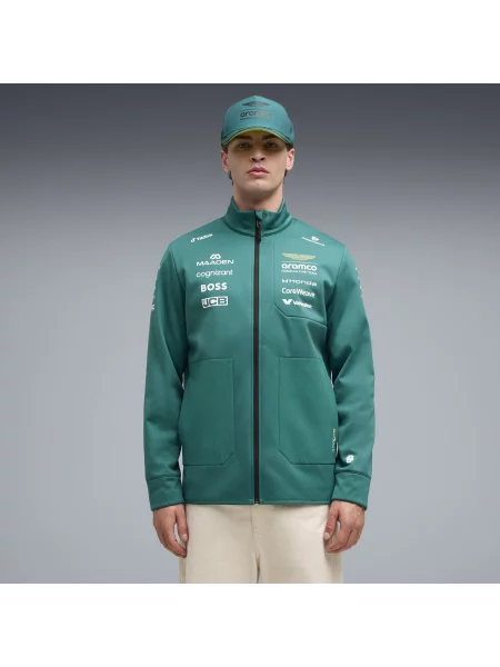 Replika kurtki unisex PUMA × ASTON MARTIN ARAMCO TEAM Odzież S zielony