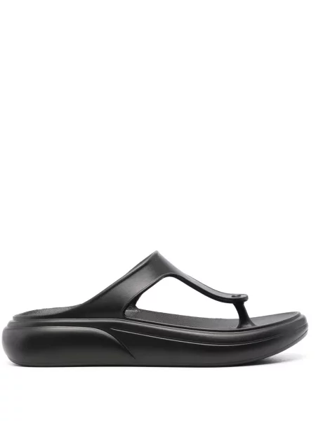 Șlapi Stuart Weitzman cu vârf deschis negru