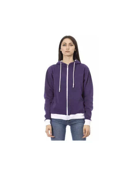Bluza z kapturem Baldinini z kapturem fioletowa