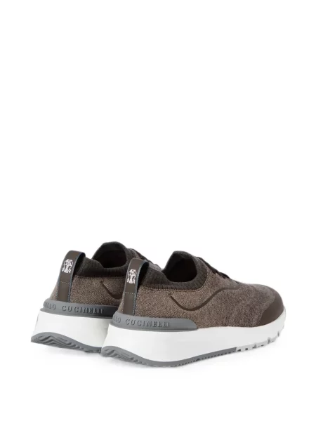 Kötött sneaker Brunello Cucinelli barna