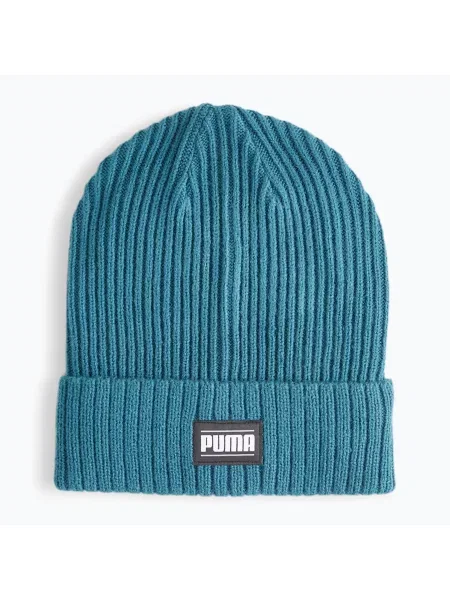 Zimní čepice PUMA Ribbed Classic Cuff cold green zelený