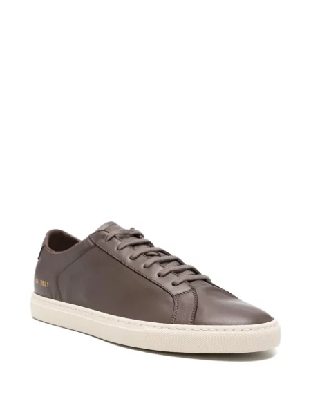 Sneakerși Common Projects cu șireturi din dantelă maro