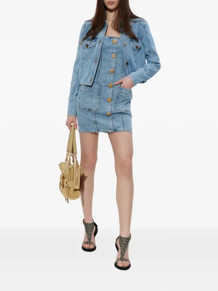 Geacă de blugi Balmain albastru
