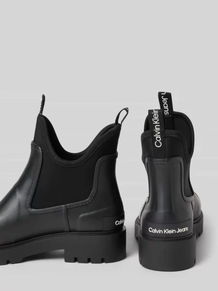 Buty chelsea z elastyczną wstawką Calvin Klein Jeans czarne