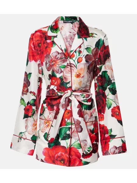 Cămașă Dolce&gabbana din satin cu model floral