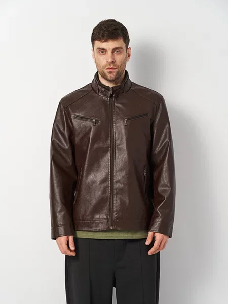 Кожаная куртка Ricco Grande коричневая