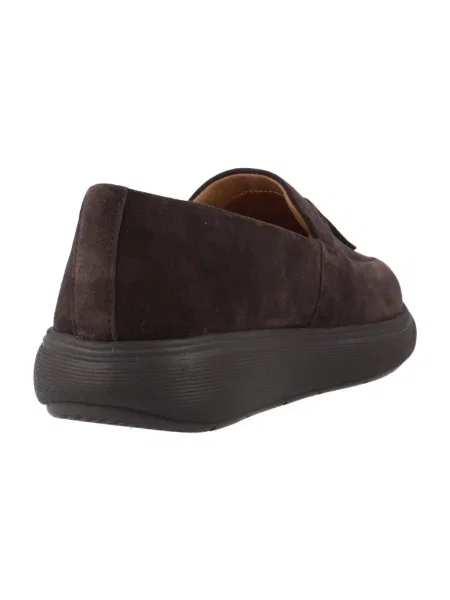 Pantofi loafer Fitflop din piele de căprioară maro