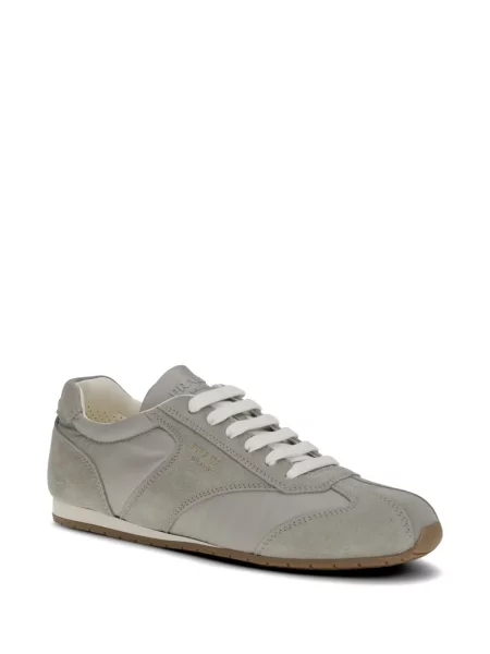 Fűzős csipkés sneaker Prada szürke