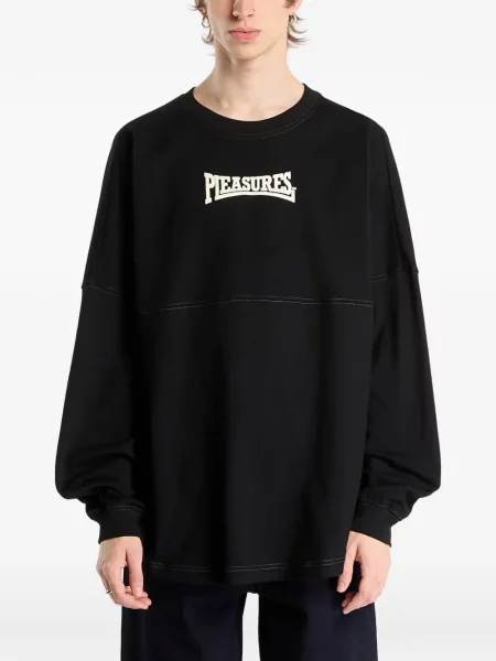 Tricou Pleasures lung negru