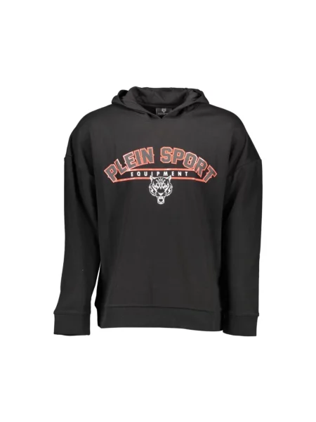 Bluza z kapturem Plein Sport z kapturem czarna