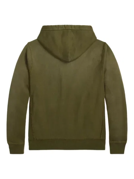 Суичър с качулка Ralph Lauren Rrl зелено