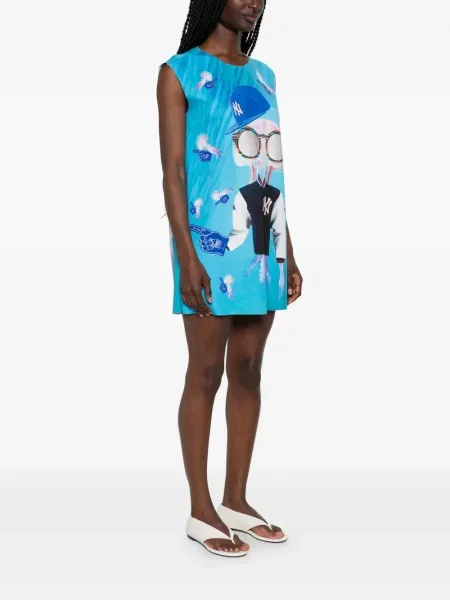 Rochie mini The Artistylist cu imagine albastru
