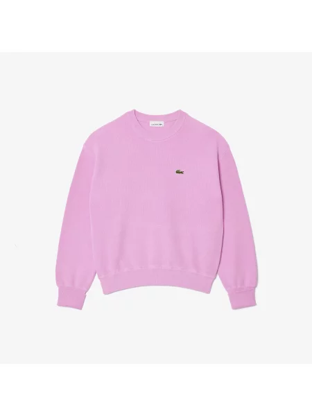 Свитер Lacoste с круглым вырезом белый