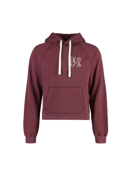 Bluza z kapturem Palm Angels z kapturem z logo czerwona