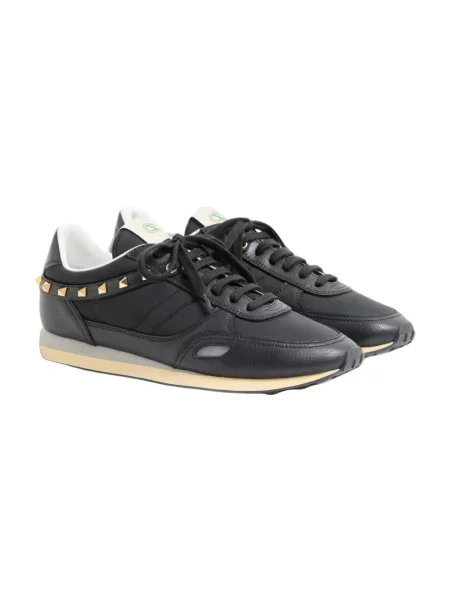 Sneakersy Valentino skórzane czarne