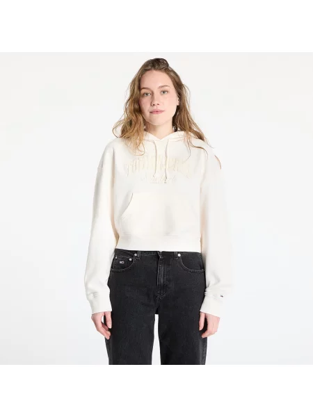 Дънки Tommy Hilfiger изрязани с апликация бежово