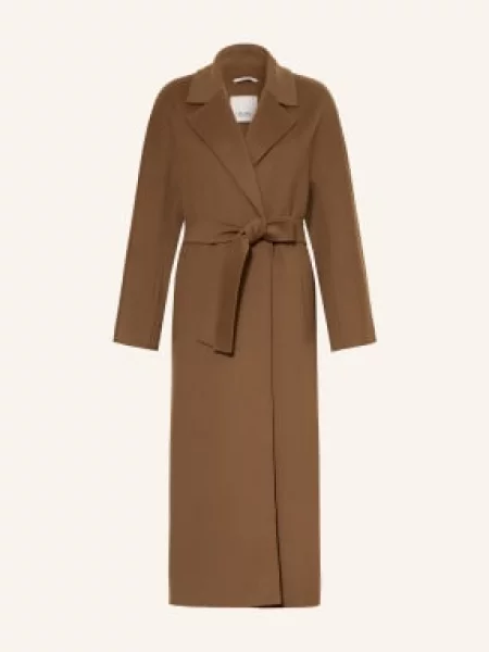 S Max Mara Vlněný Kabát Penelope světle hnědá