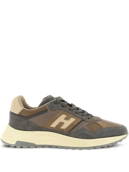Sneakerși Hogan din piele de căprioară maro
