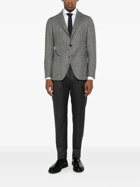 Pantaloni Tagliatore plisate gri