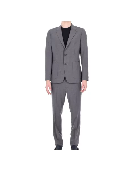 Garnitur Zegna wełniany szary