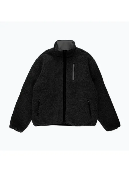 Geacă pentru bărbați PROSTO Reverse Sherpa black negru