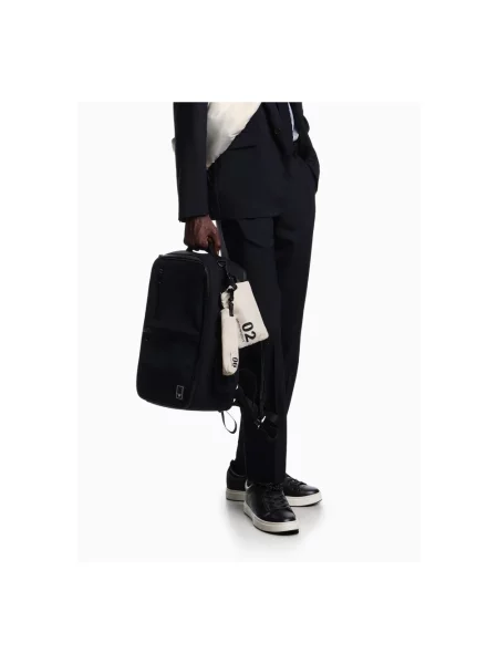 Lekkie spodnie Emporio Armani czarne