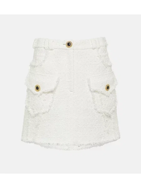 Tvidovo krilo Balmain iz tvida bela