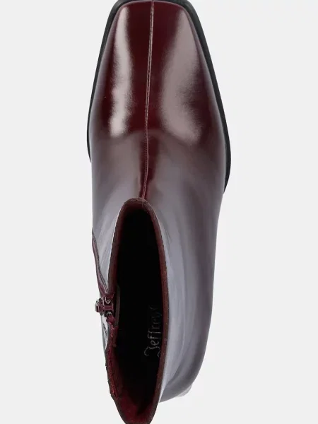 Шкіряні черевики Jeffrey Campbell бордовий блок