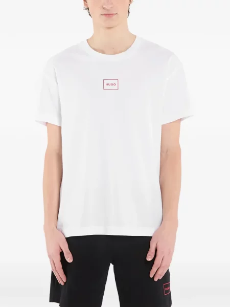 Tricou Hugo cu imagine alb