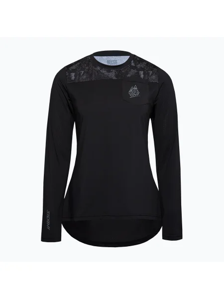 Olcsóbban. Női kerékpáros hosszú ujjú felső SILVINI Ella charcoal. Méret: XL fekete