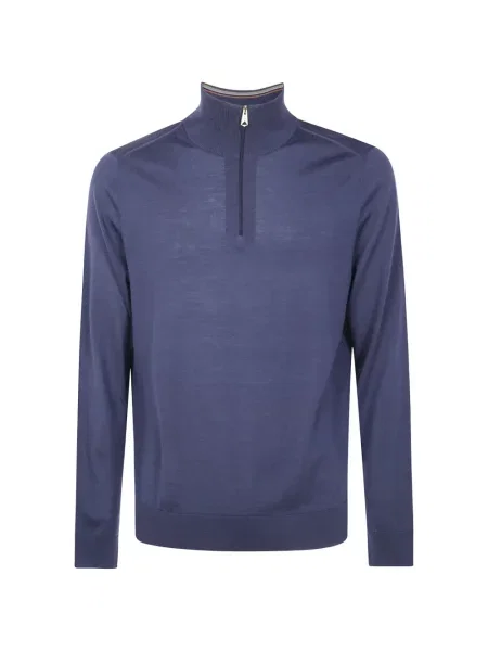 Pulover Paul Smith din lână merinos albastru